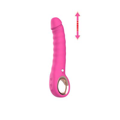 Thrusting Pink Dildo Vibrator