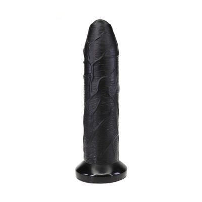 Black Uncut 10-inch Dildo