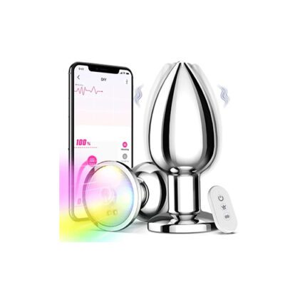 LED Light Up Metal Butt Plug - Small Size