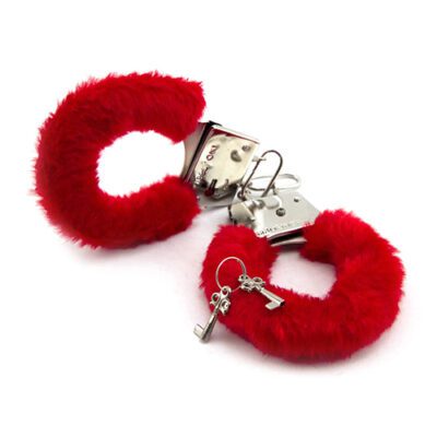 red furry handcuff