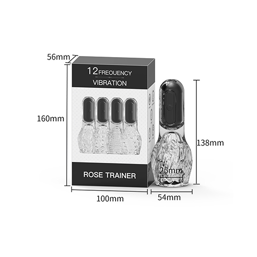 Male Penis Head Vibrator - Rose Trainer, Rechargeable, 10 Speed