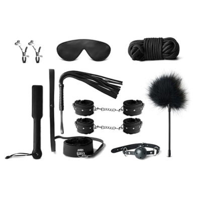 10-piece Black Bondage Set