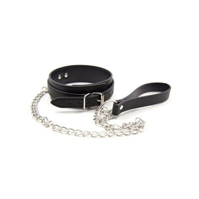 Bondage Black Collar and Leash